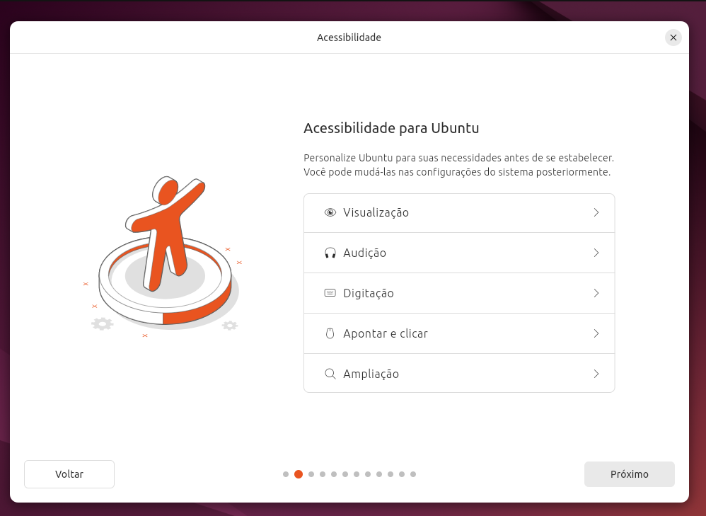 ubuntu acessibilidade