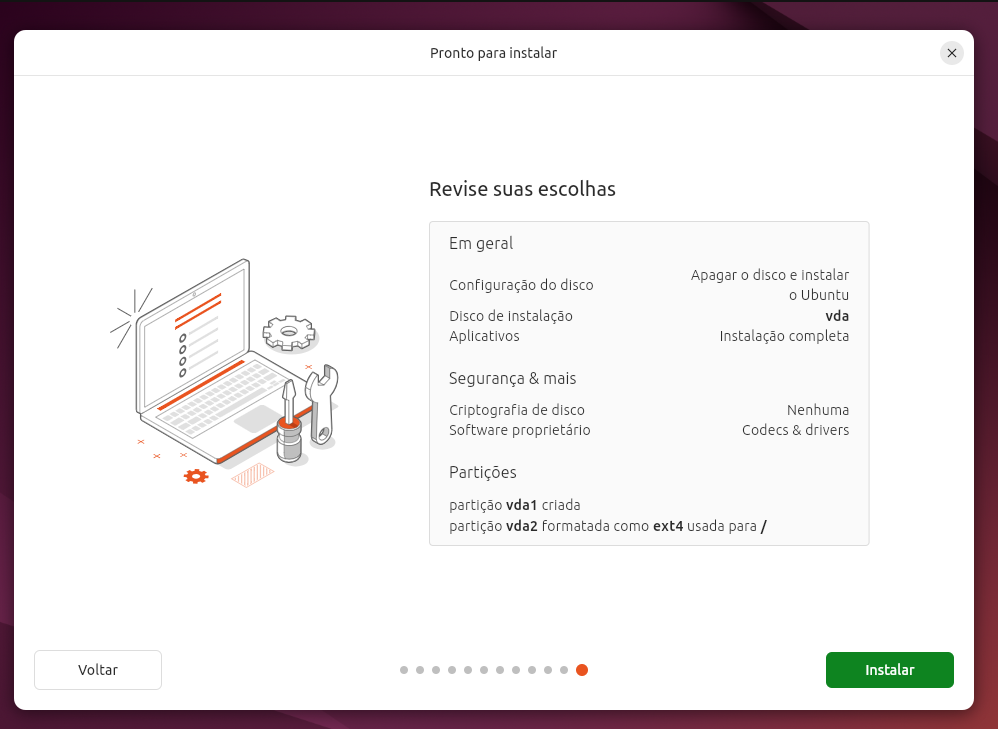 ubuntu resumo instalacao